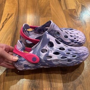 Merrell Kid's‎ Hydro Moc Sport Sandal purple waterproof size 7 new